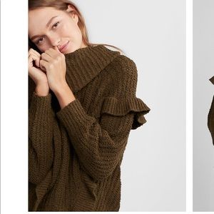 Express ruffled sweater